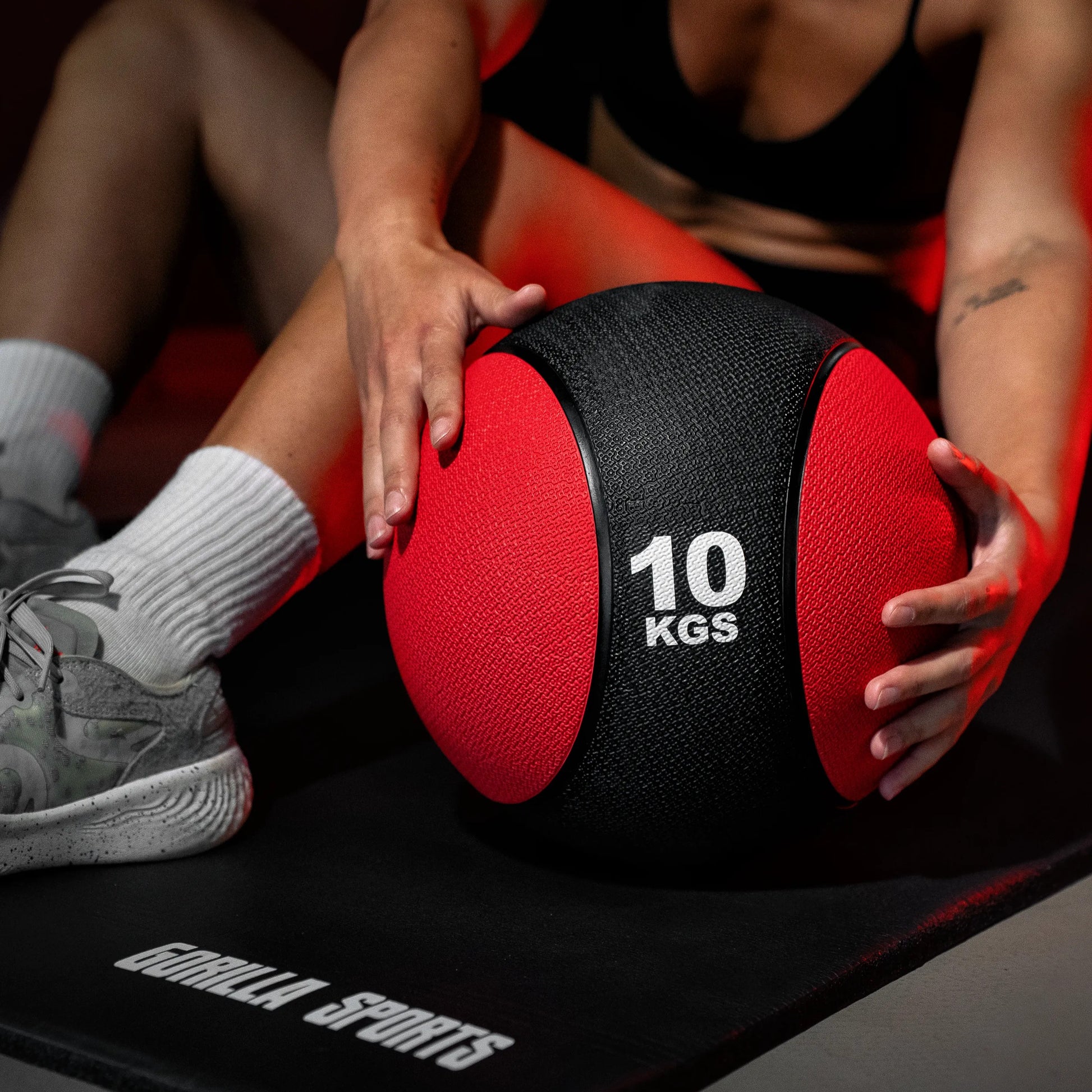 Medizinball aus Gummi 1 - 10 kg - Gorilla Sports DE