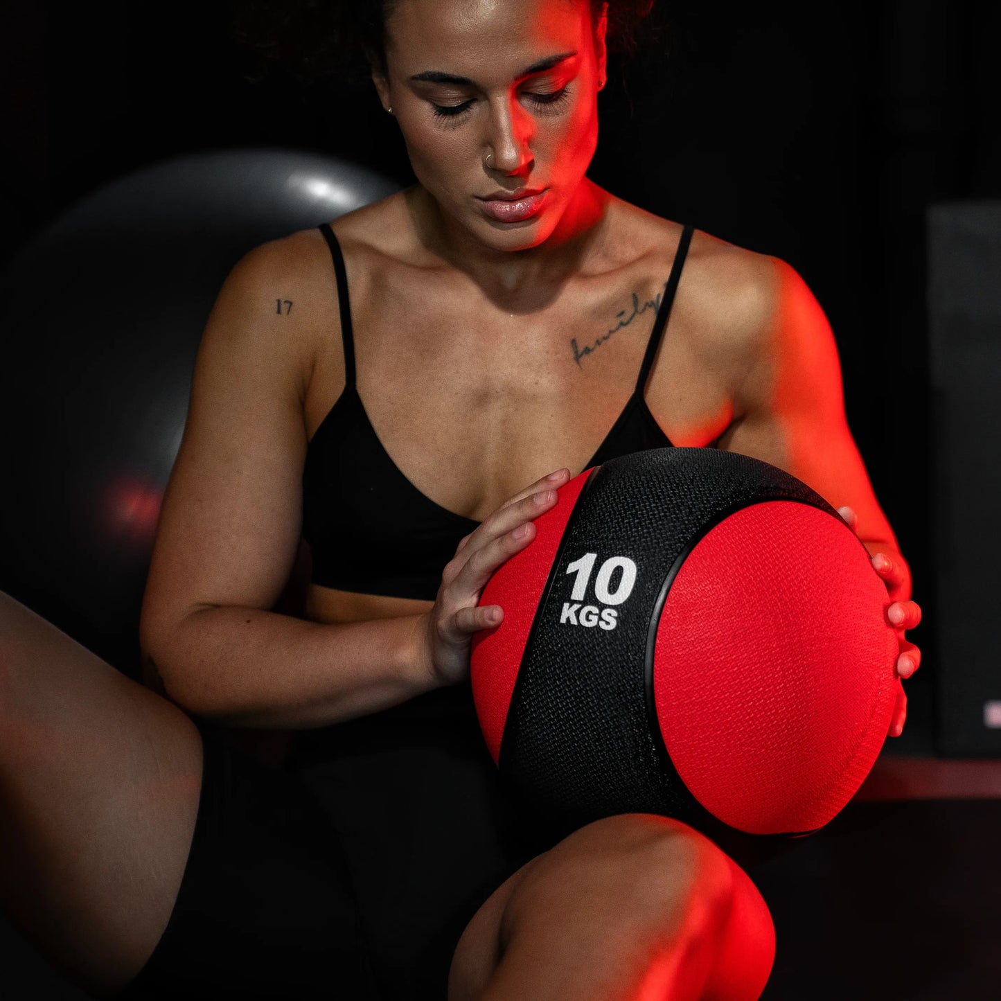 Medizinball aus Gummi 1 - 10 kg - Gorilla Sports DE