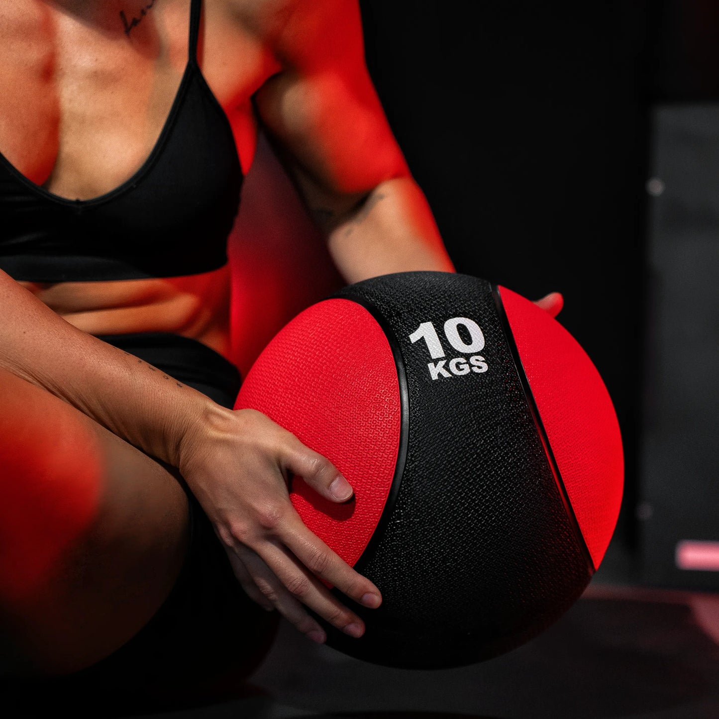 Medizinball aus Gummi 1 - 10 kg - Gorilla Sports DE