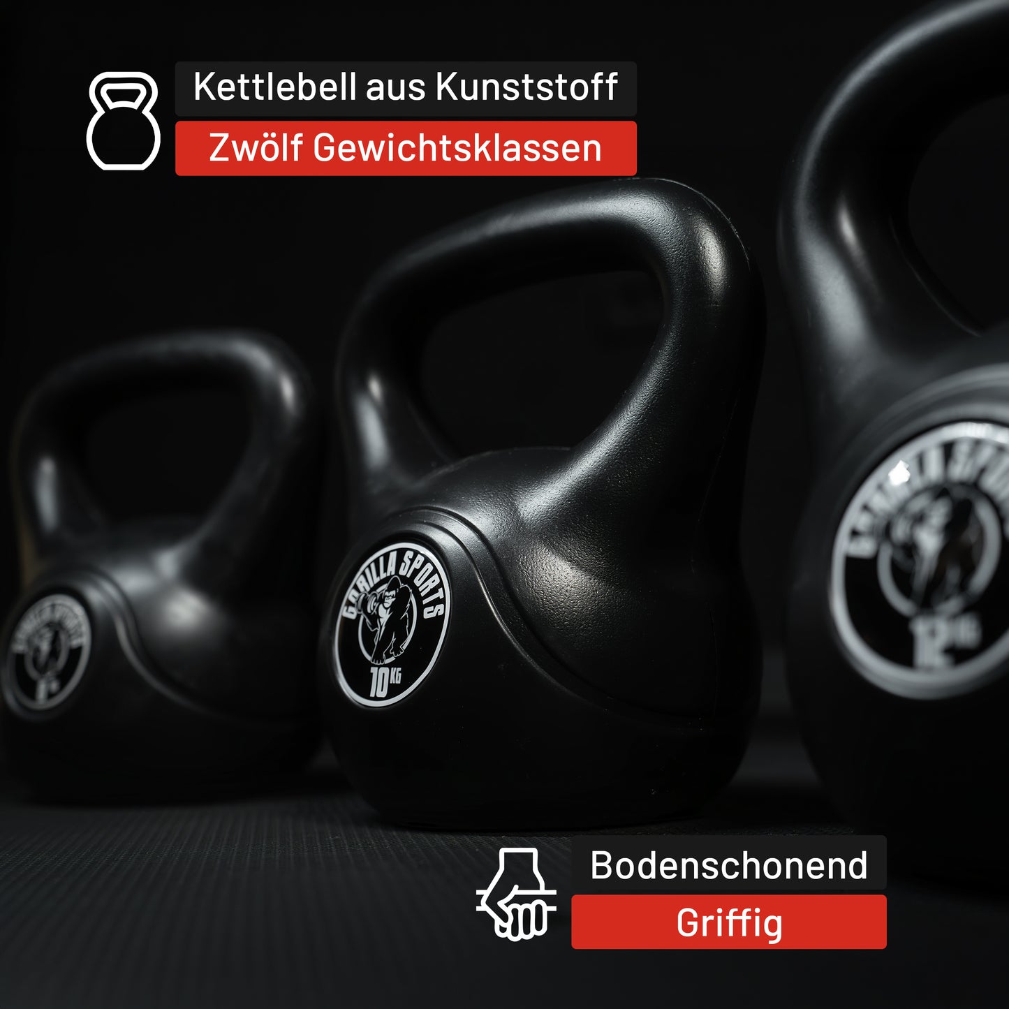 Kettlebell Kunststoff 2 - 20 kg
