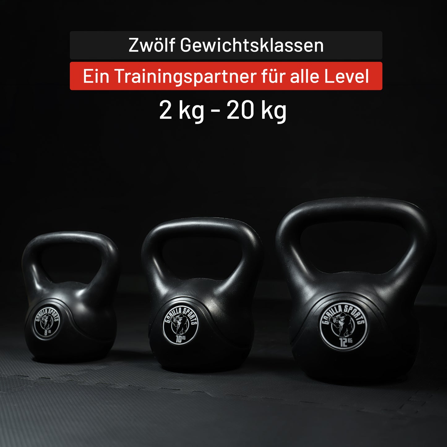 Kettlebell Kunststoff 2 - 20 kg