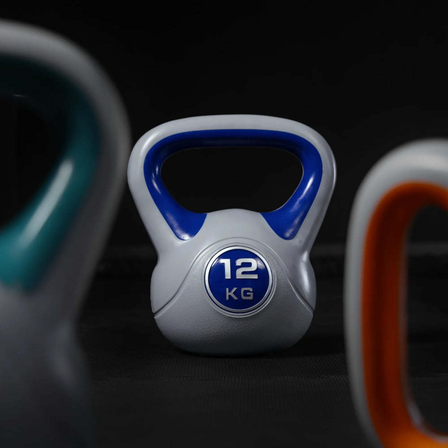 Kettlebell Kunststoff grau 2 - 20 kg