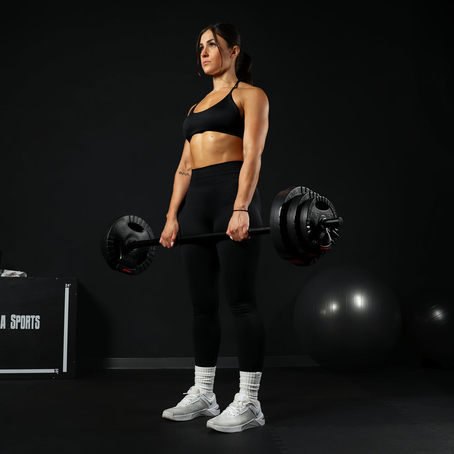 Langhantel Aerobic 130 cm mit Federverschlüssen