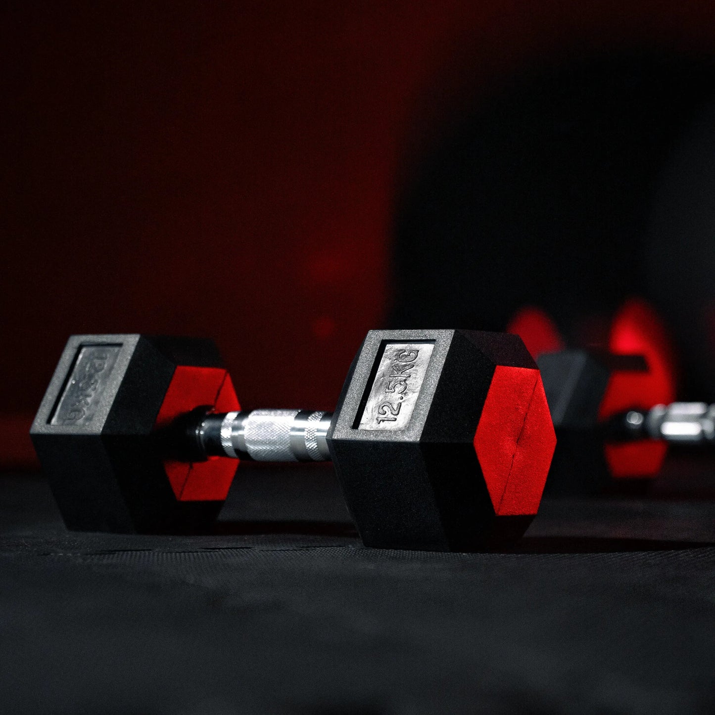 Hexagon Kurzhantel Gummi 2-50 kg