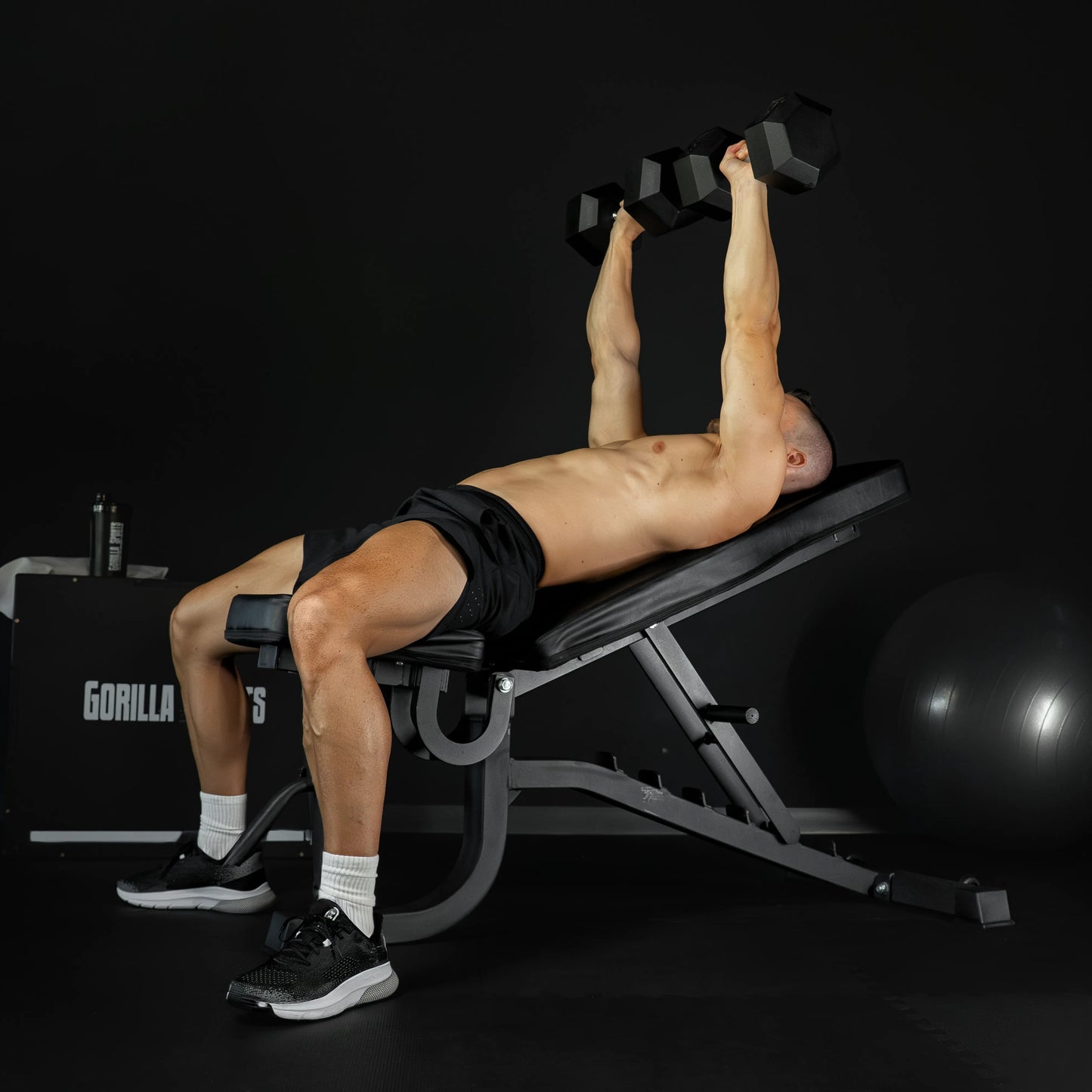 Hexagon Kurzhantel Gummi 2-50 kg