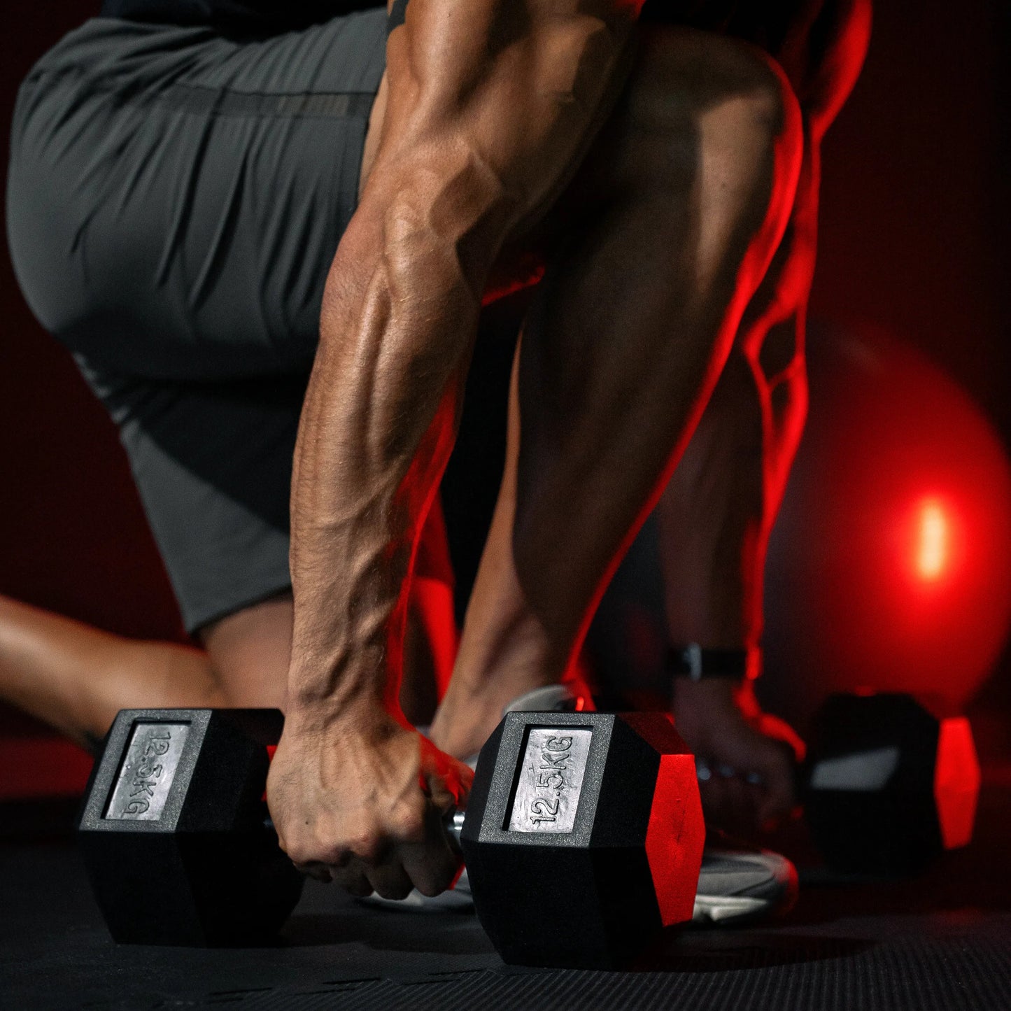 Hexagon Kurzhantel Gummi 2-50 kg