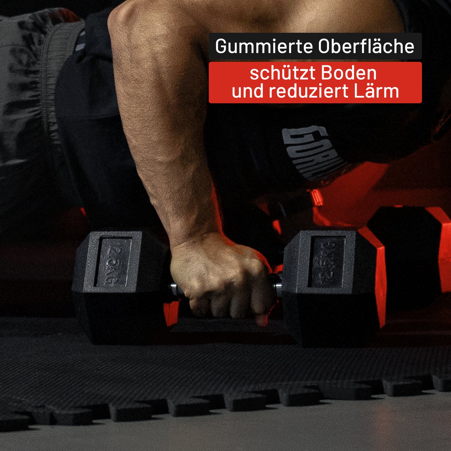 Hexagon Kurzhantel Gummi 2-50 kg