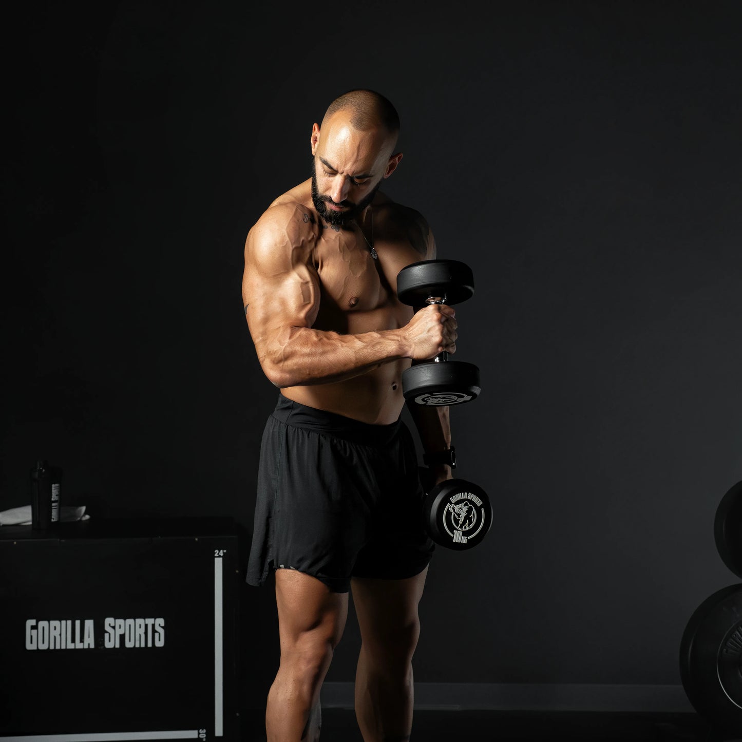 Kurzhantel Gummi 2,5 - 40 kg - Gorilla Sports DE