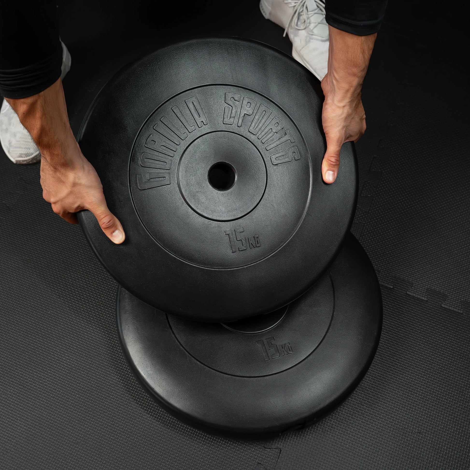 Hantelscheibe 30/31 mm Kunststoff 1,25-15 KG - Gorilla Sports DE