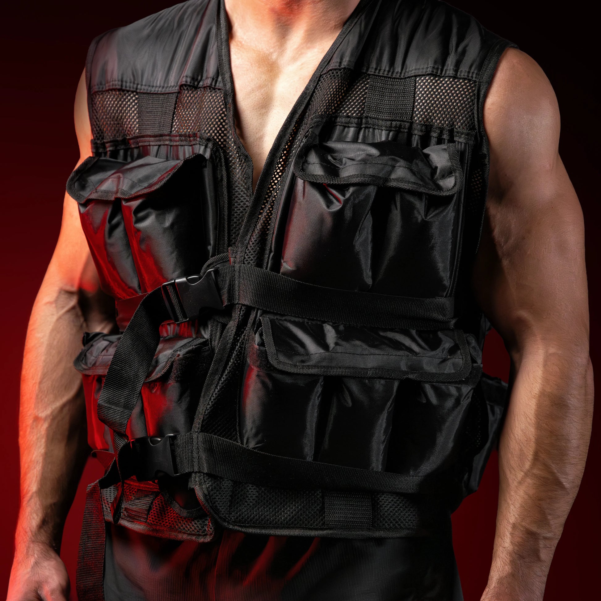 Gewichtsweste Schwarz - Gorilla Sports DE