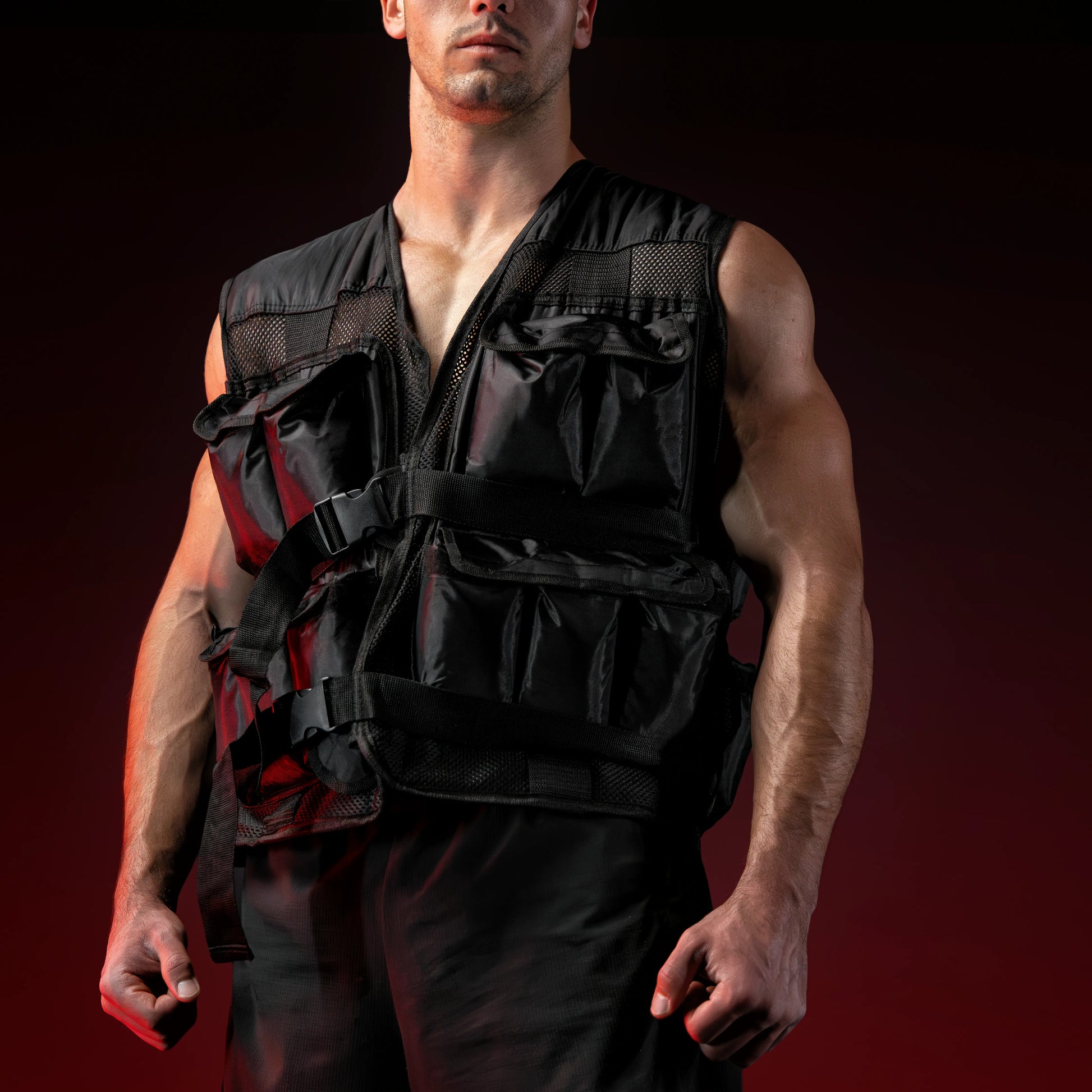 Gewichtsweste Schwarz - Gorilla Sports DE