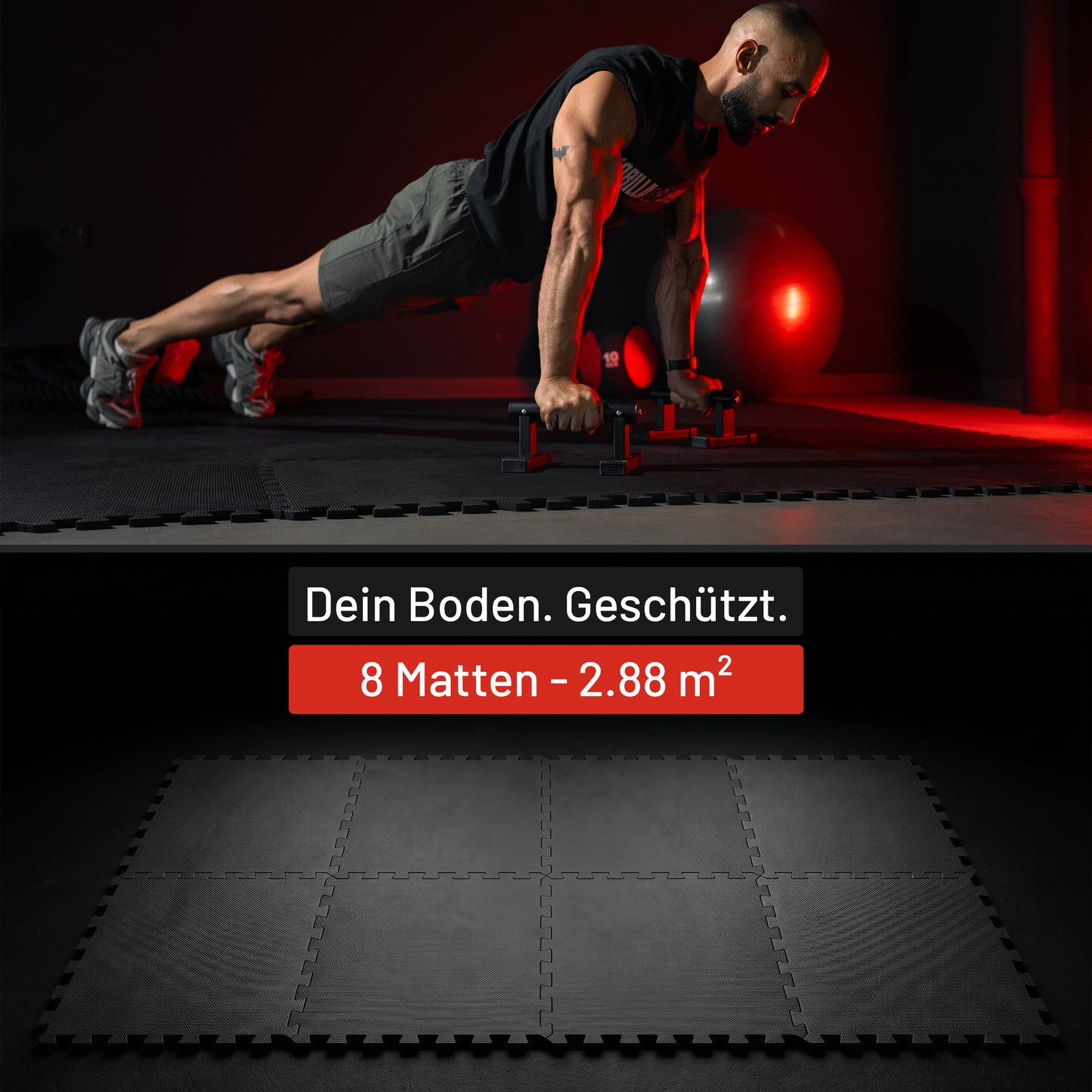 Schutzmattenset mit 8 Teilen