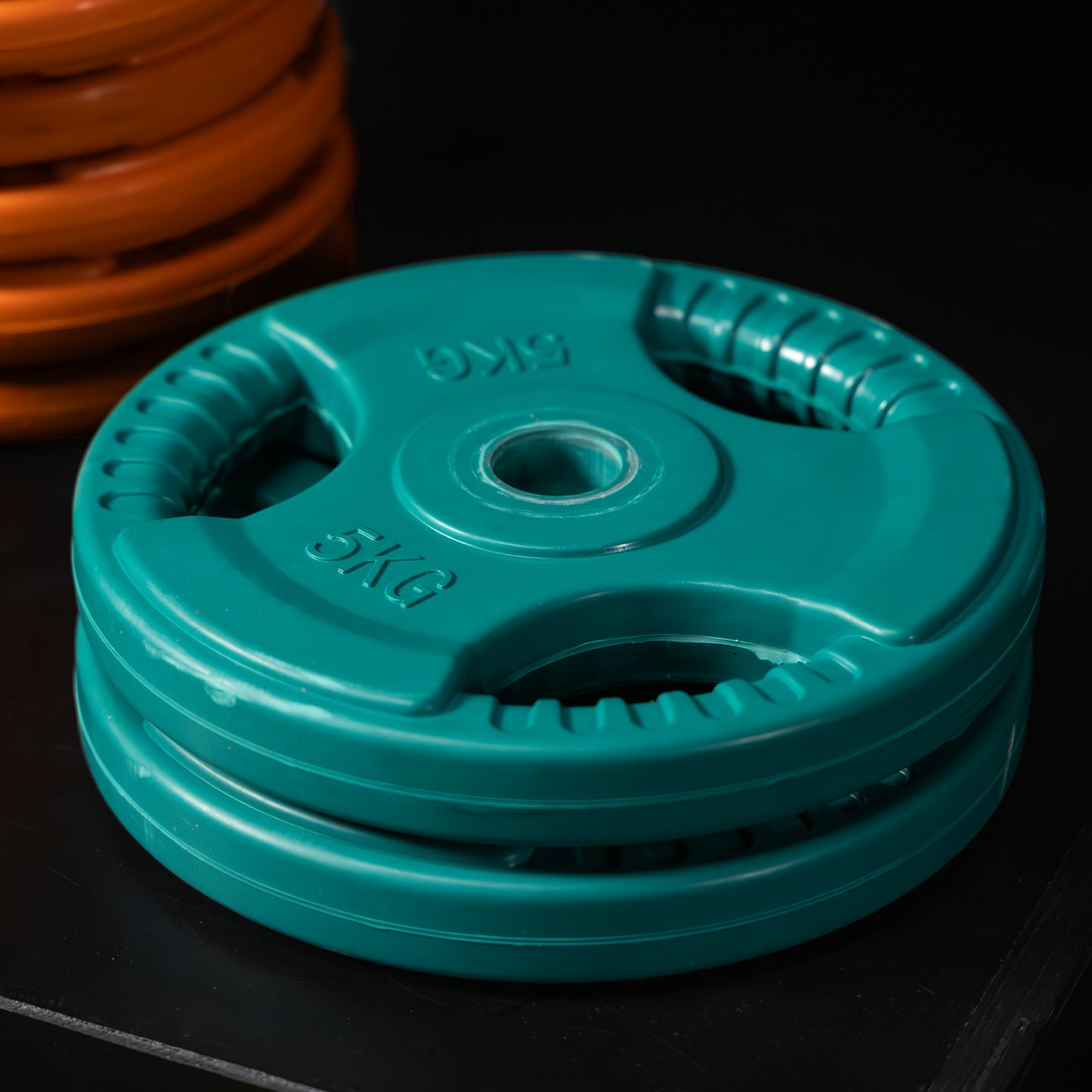 Langhantel Set Gummi Gripper 108 kg mit Verschlüssen