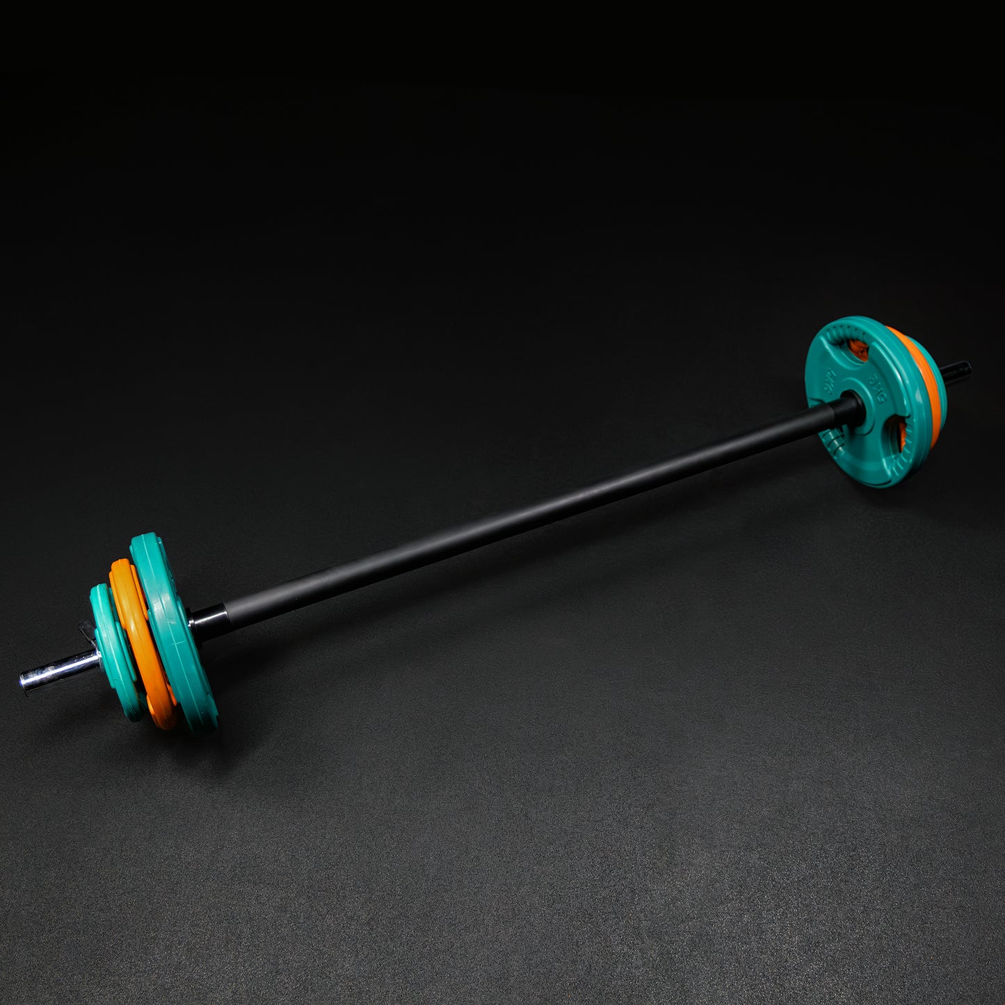 Langhantel Set Aerobic Gummi Gripper 19,5 kg