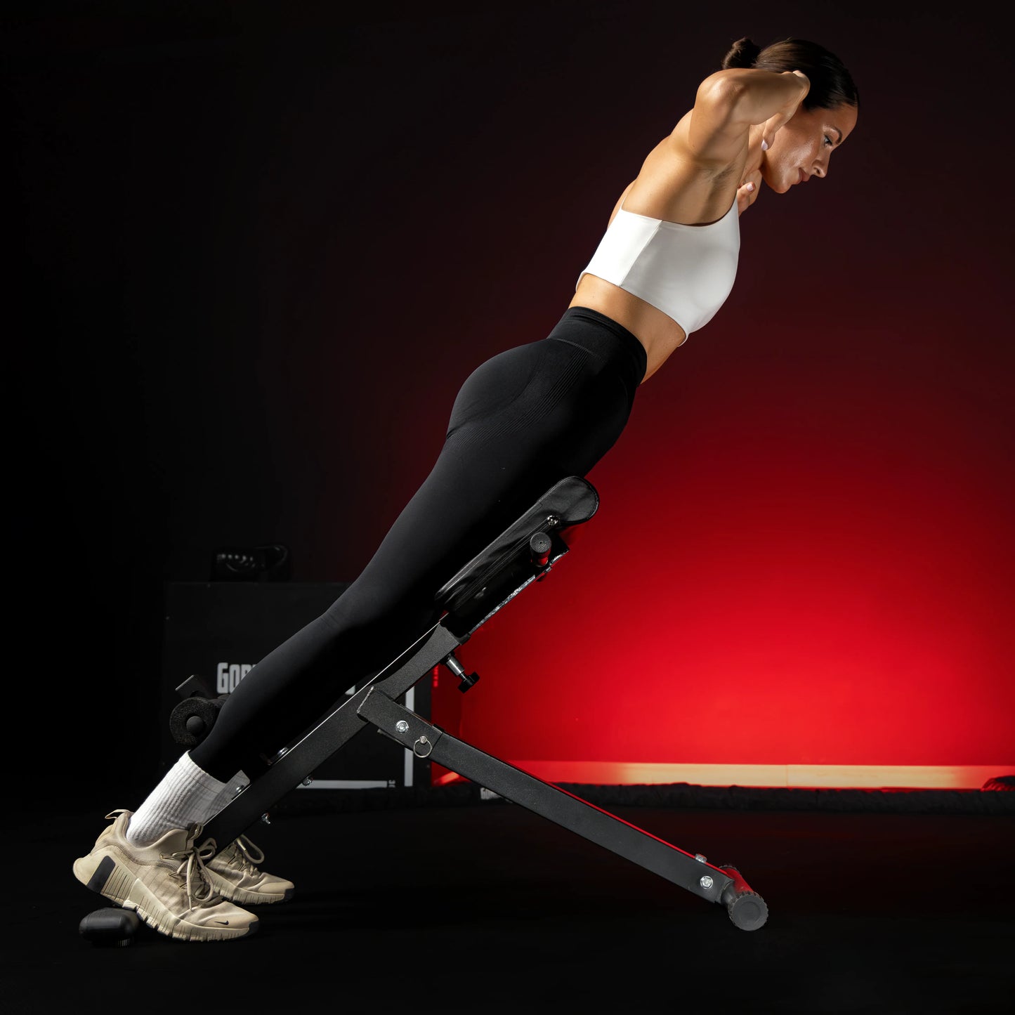 Hyperextension Bauch- /Rückentrainer klappbar - Gorilla Sports DE