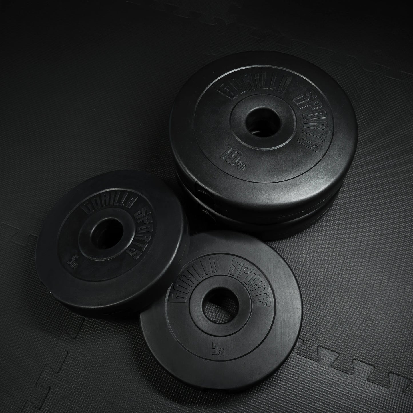 Hantelscheibe Olympia 50/51mm Kunststoff 1,25KG - 15KG - Gorilla Sports DE