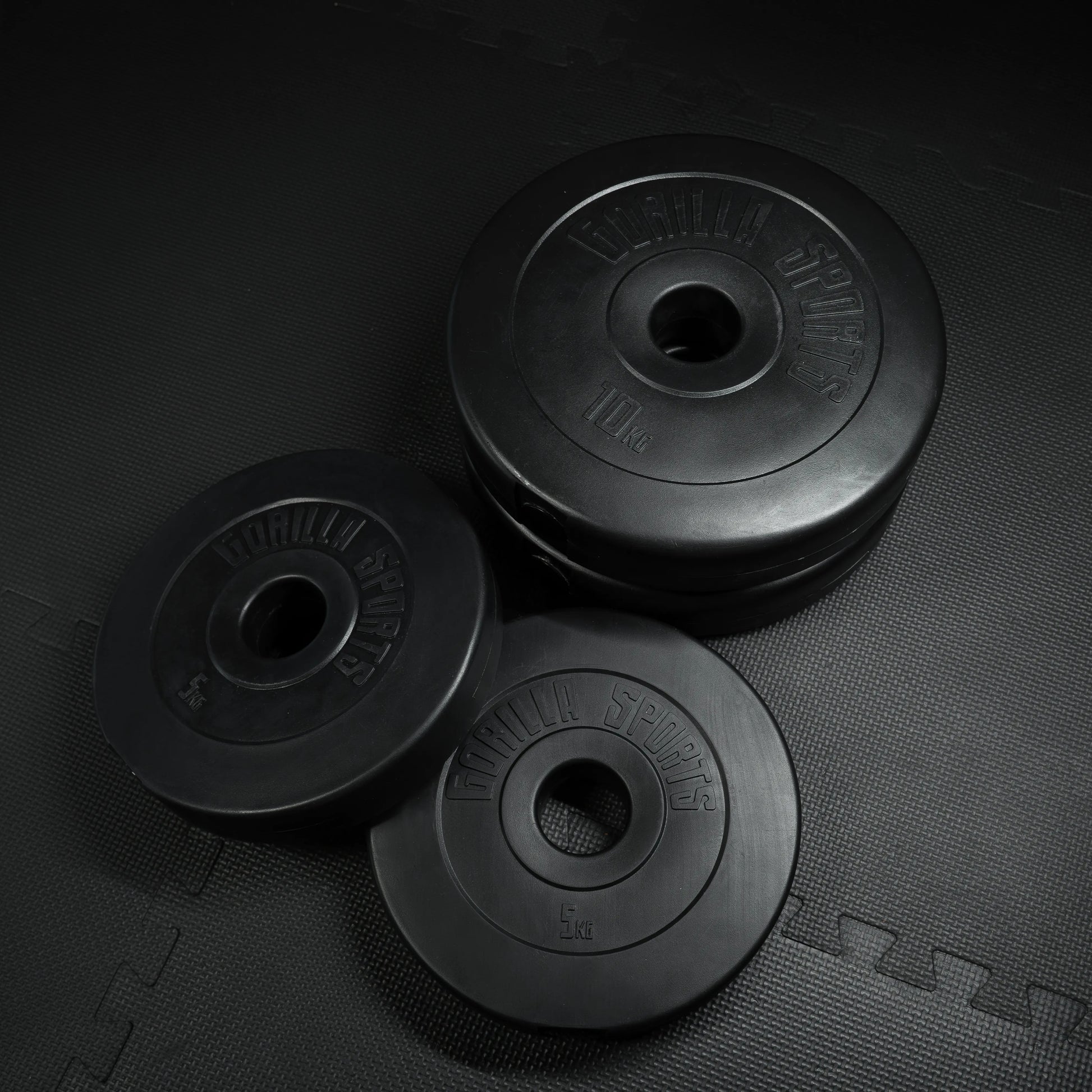 Hantelscheibe Olympia 50/51mm Kunststoff 1,25KG - 15KG - Gorilla Sports DE