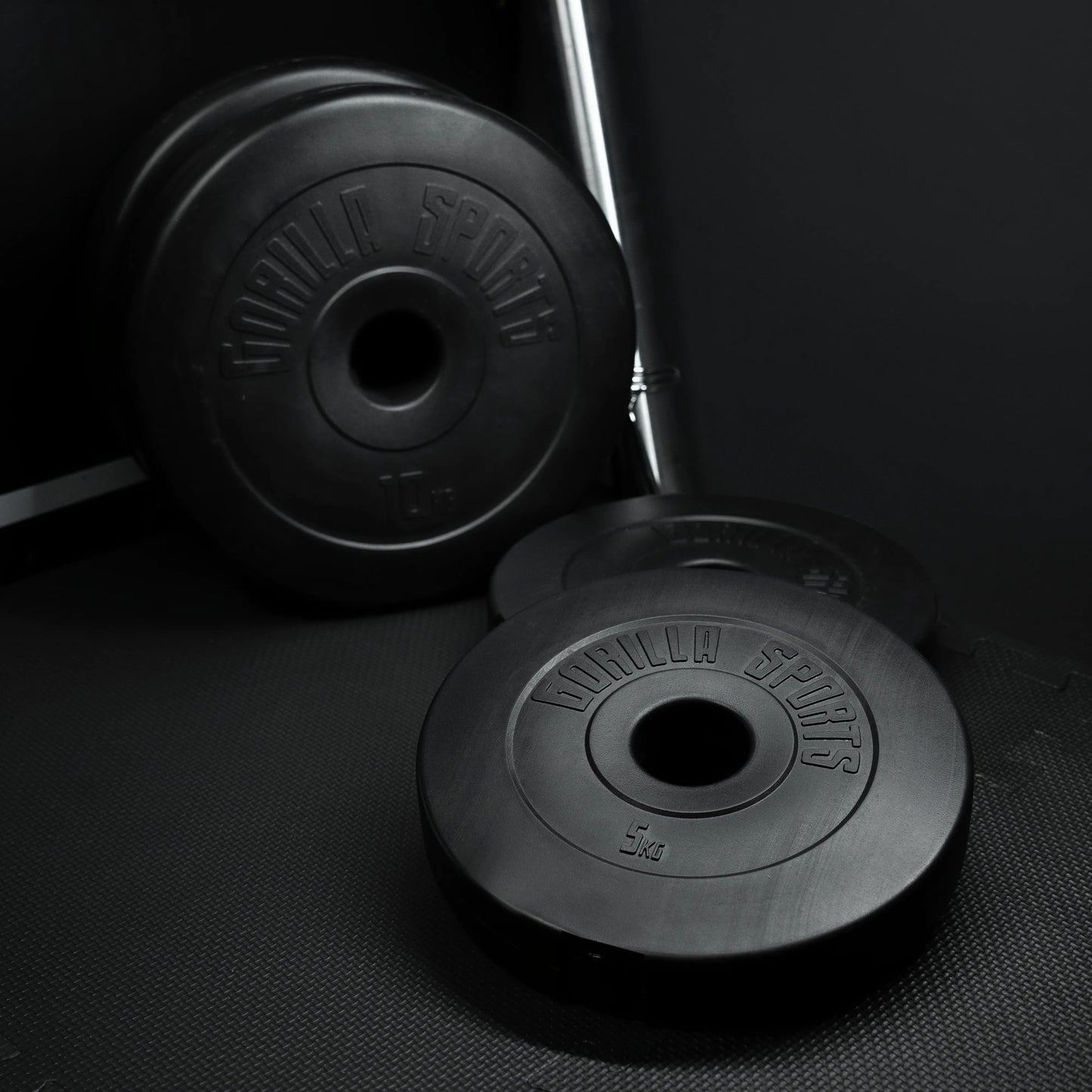 Hantelscheibe Olympia 50/51mm Kunststoff 1,25KG - 15KG - Gorilla Sports DE