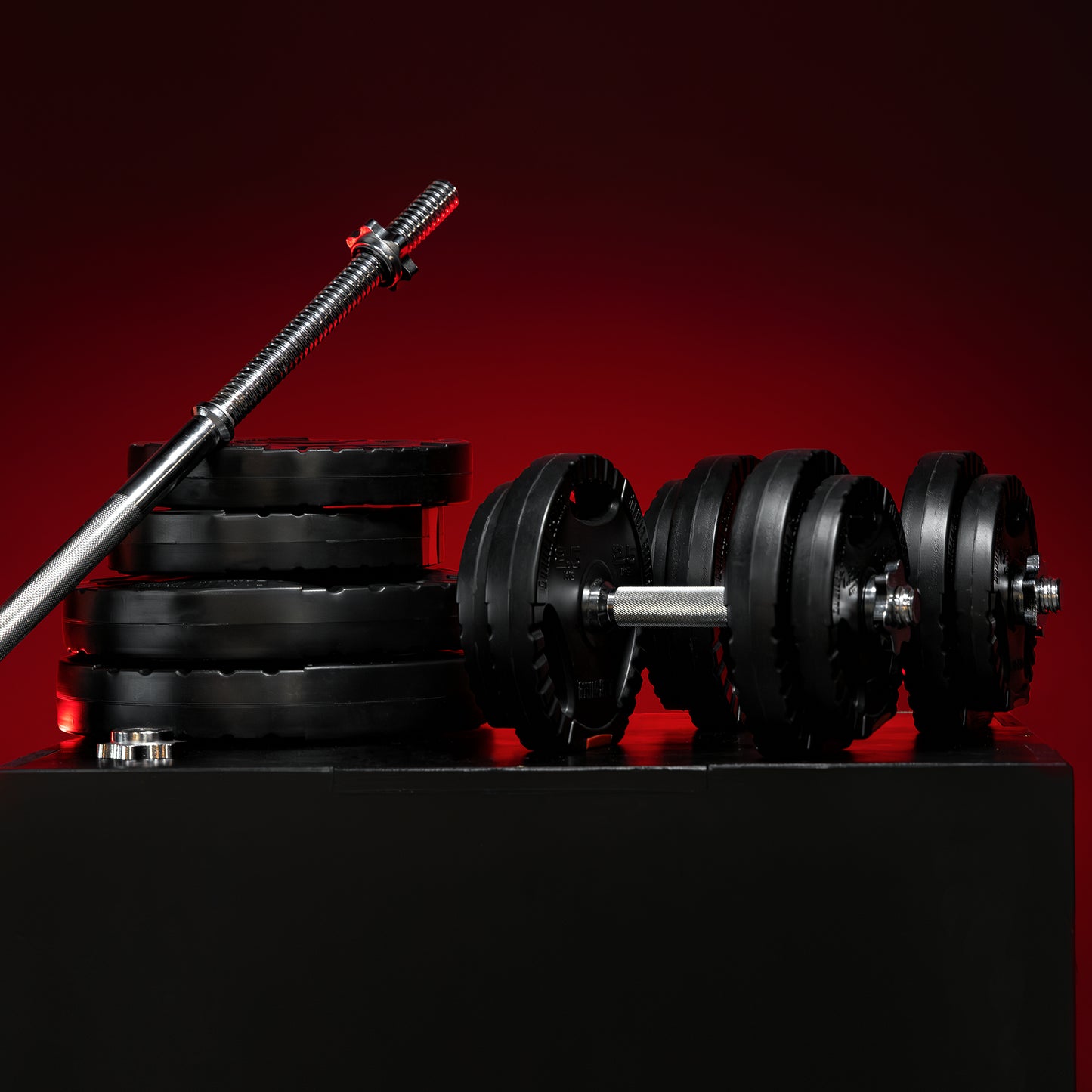 Langhantel Set Gripper Kunststoff 60 - 130 kg mit Sternverschlüssen