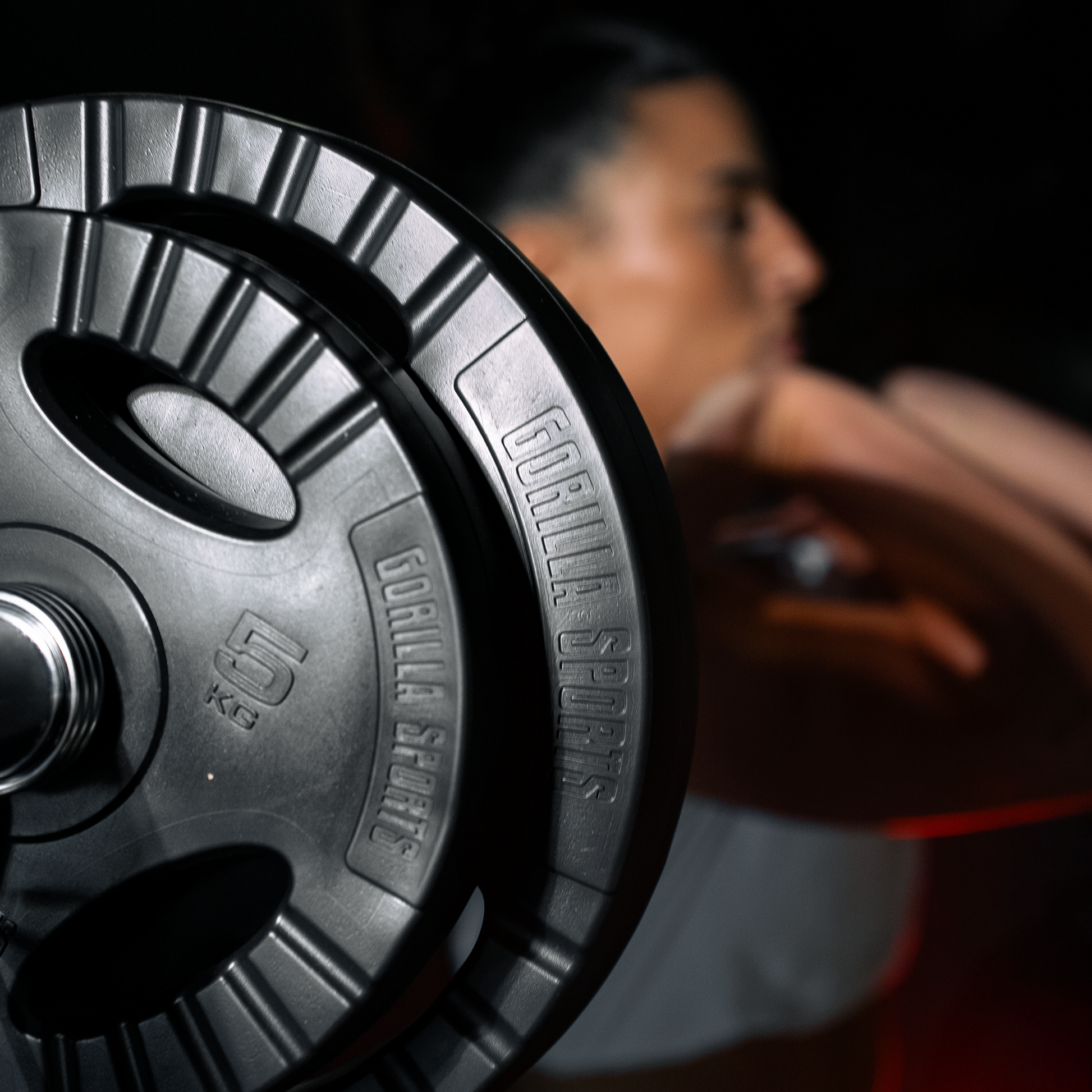 Hantelscheibe Olympia 50/51 mm Kunststoff Gripper - Gorilla Sports DE