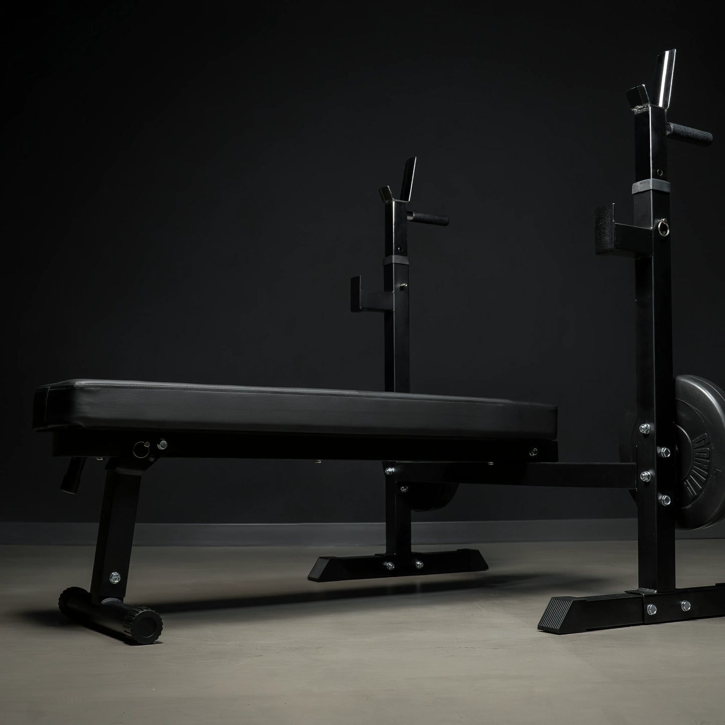 Hantelbank mit Ablage inkl. Hantelset - Gorilla Sports DE
