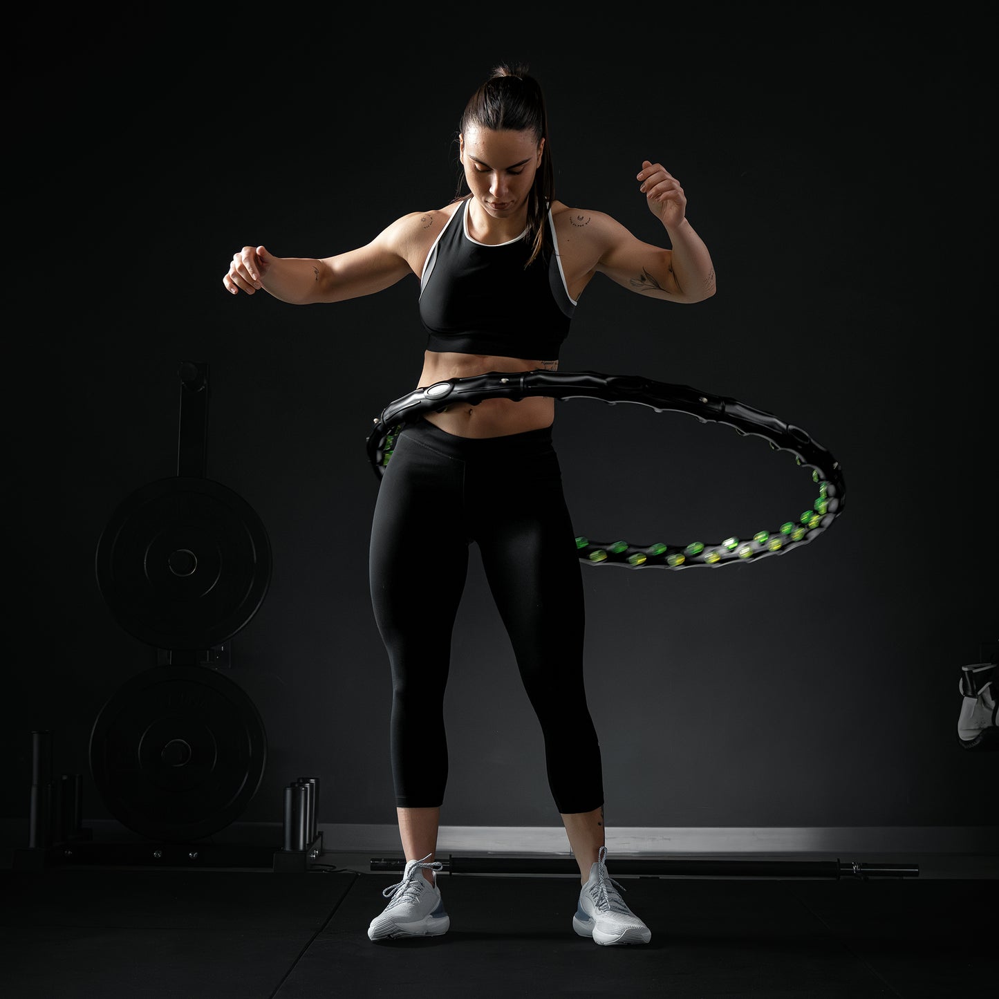 Hip Hoop Reifen, Massagenoppen und Magnete, Ø 103 - 110 cm