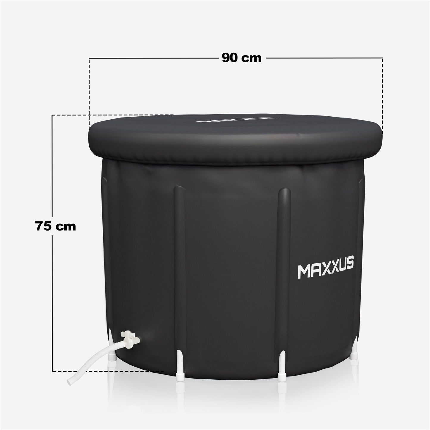 Eisbad XL 450 L - Aufblasbare Eistonne für Kryotherapie & Regeneration