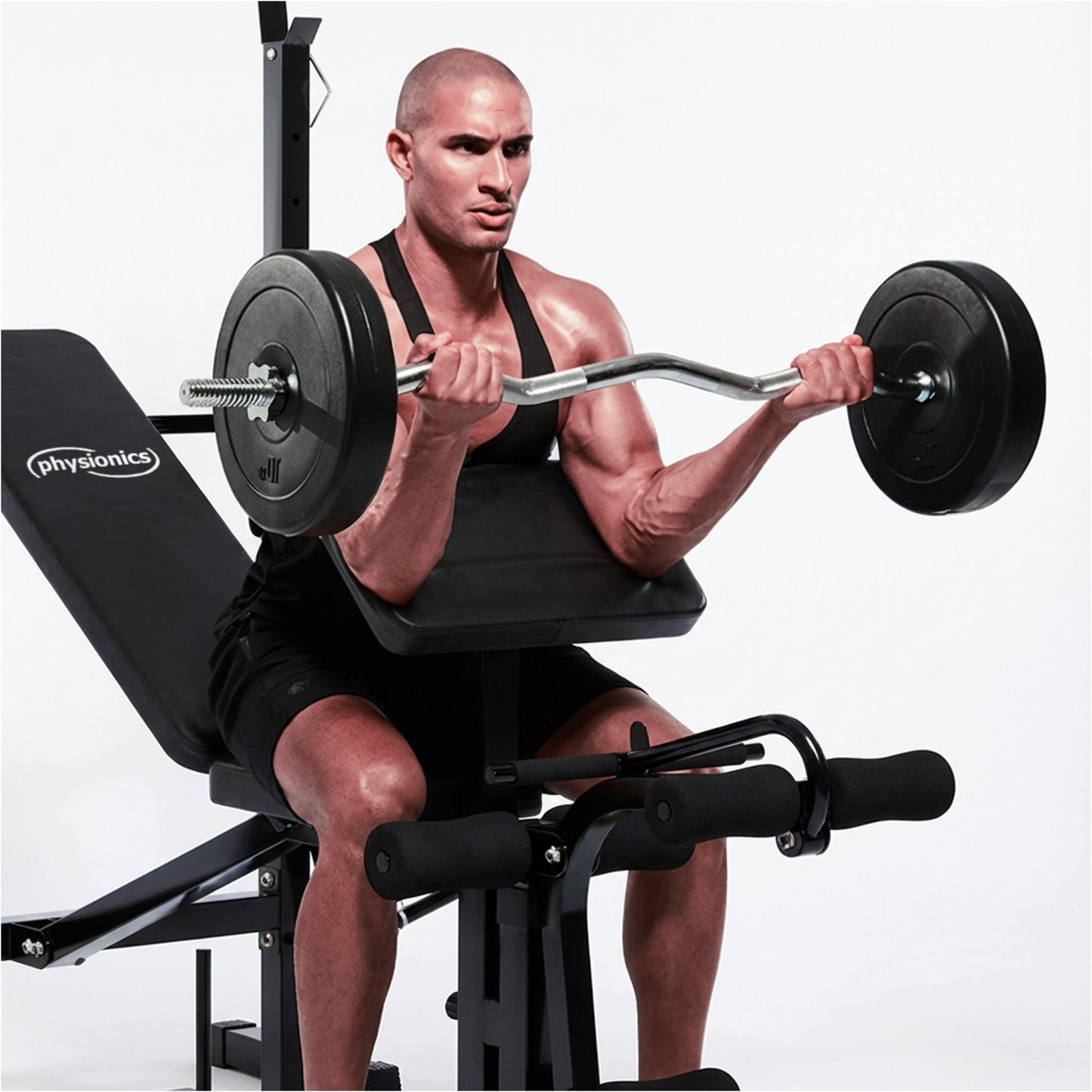 Hantelbank Multi inkl. Latzugturm