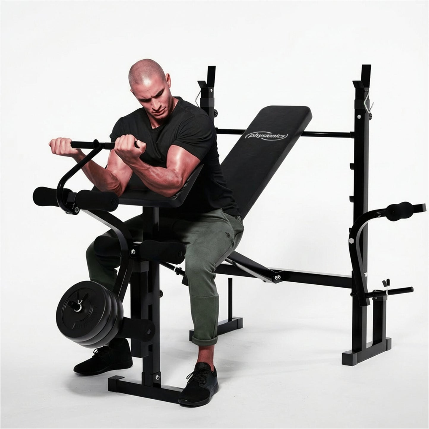 Hantelbank Multi inkl. Latzugturm