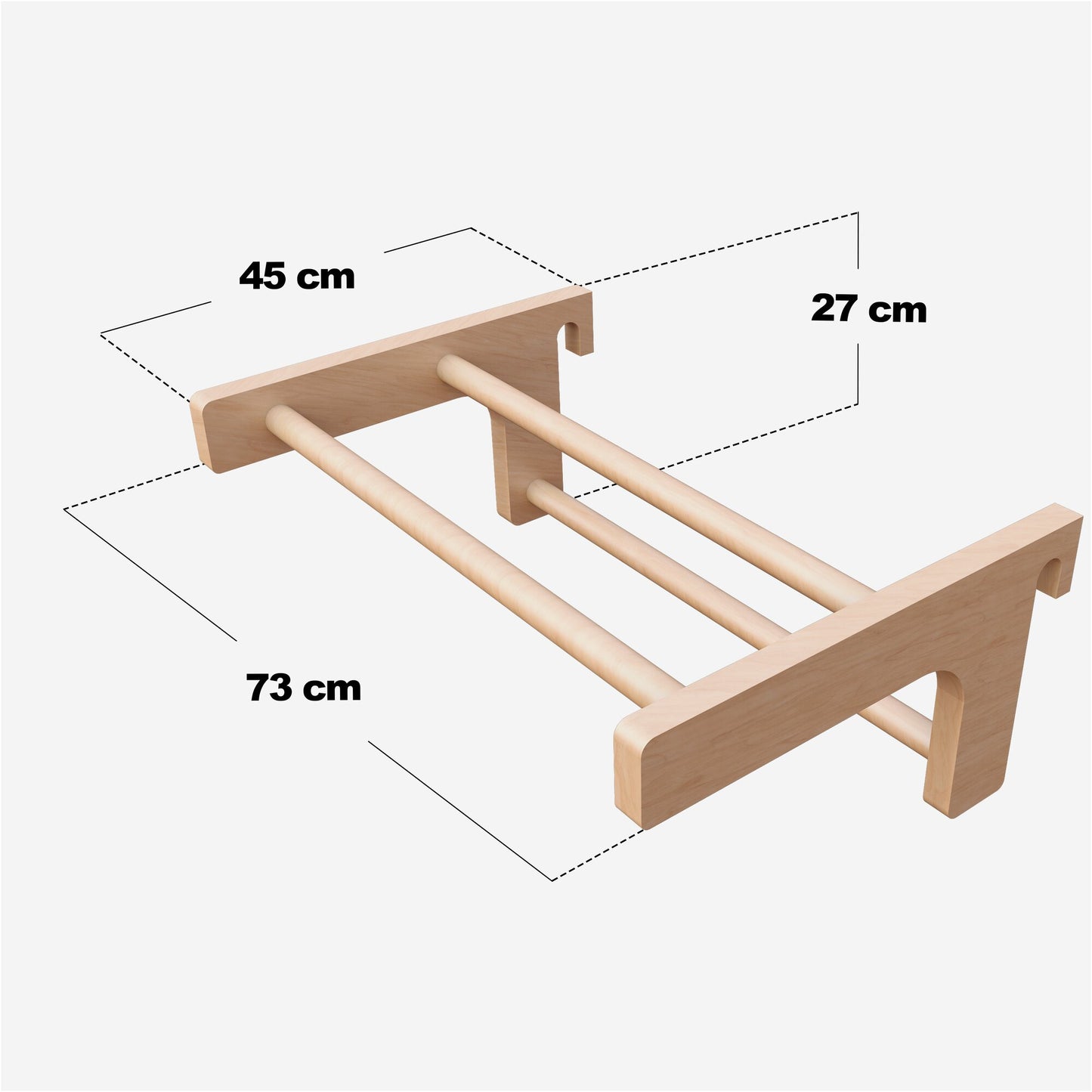 Klimmzugstange für Sprossenwand abnehmbar