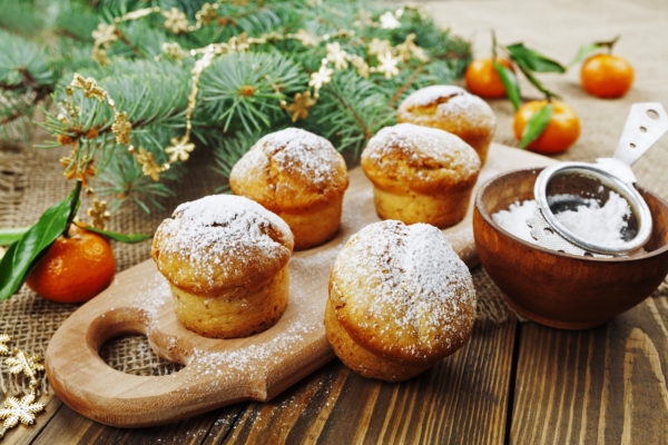 Weihnachtliche Quark-Zimt-Muffins