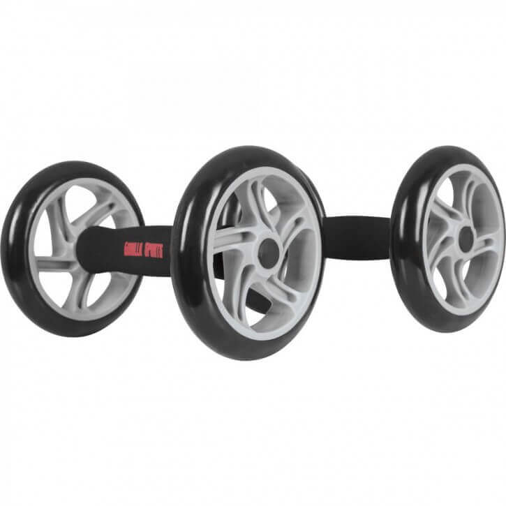 HIROLLOP MX02 AB Wheel Roller für zuhause,Erste Wahl für Ganzkörpertraining mit 4 Rädern und widerstandsfähigen Bändern 
