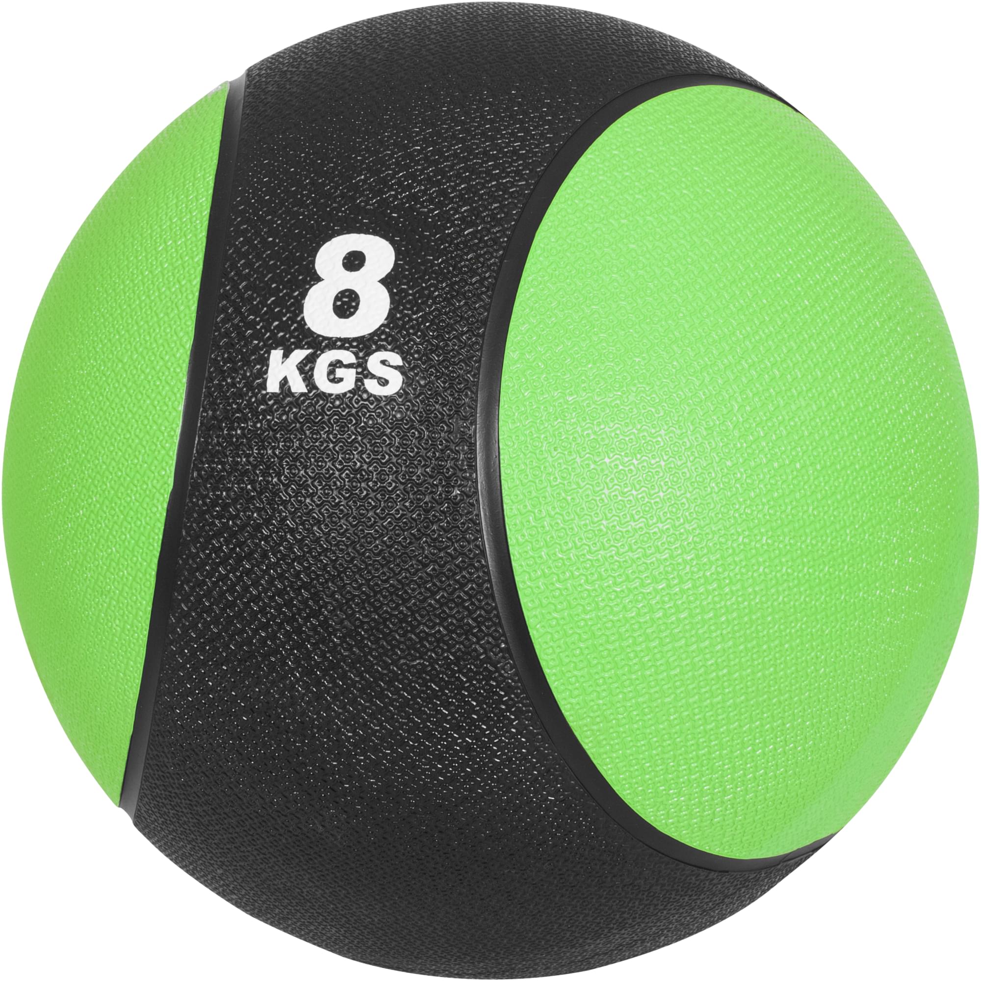 Medizinball aus Gummi Grün 8 kg