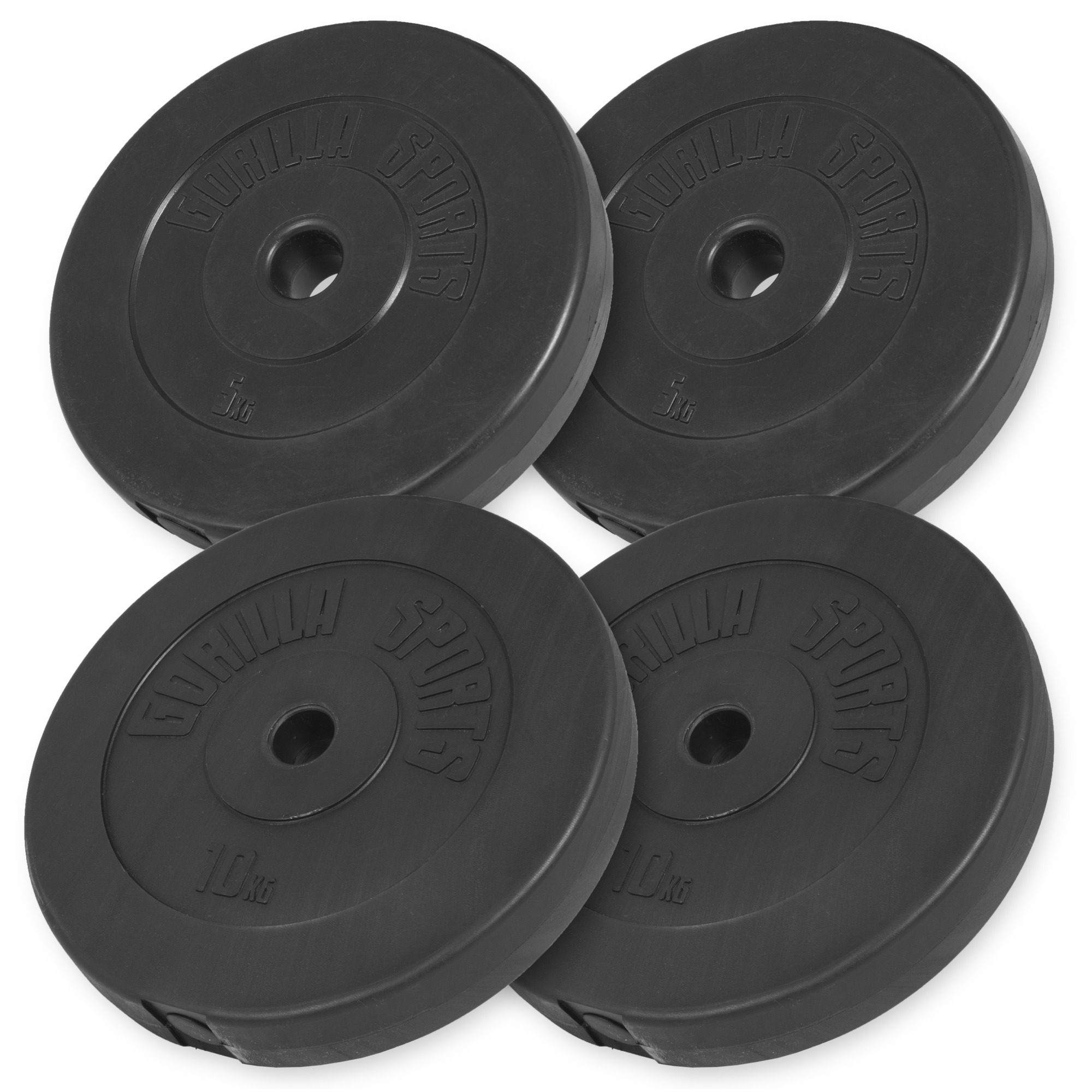 GORILLA SPORTS® Hantelscheiben-Set/Einzeln Chrom 1,25-30 kg Gewichte 30/31 mm 
