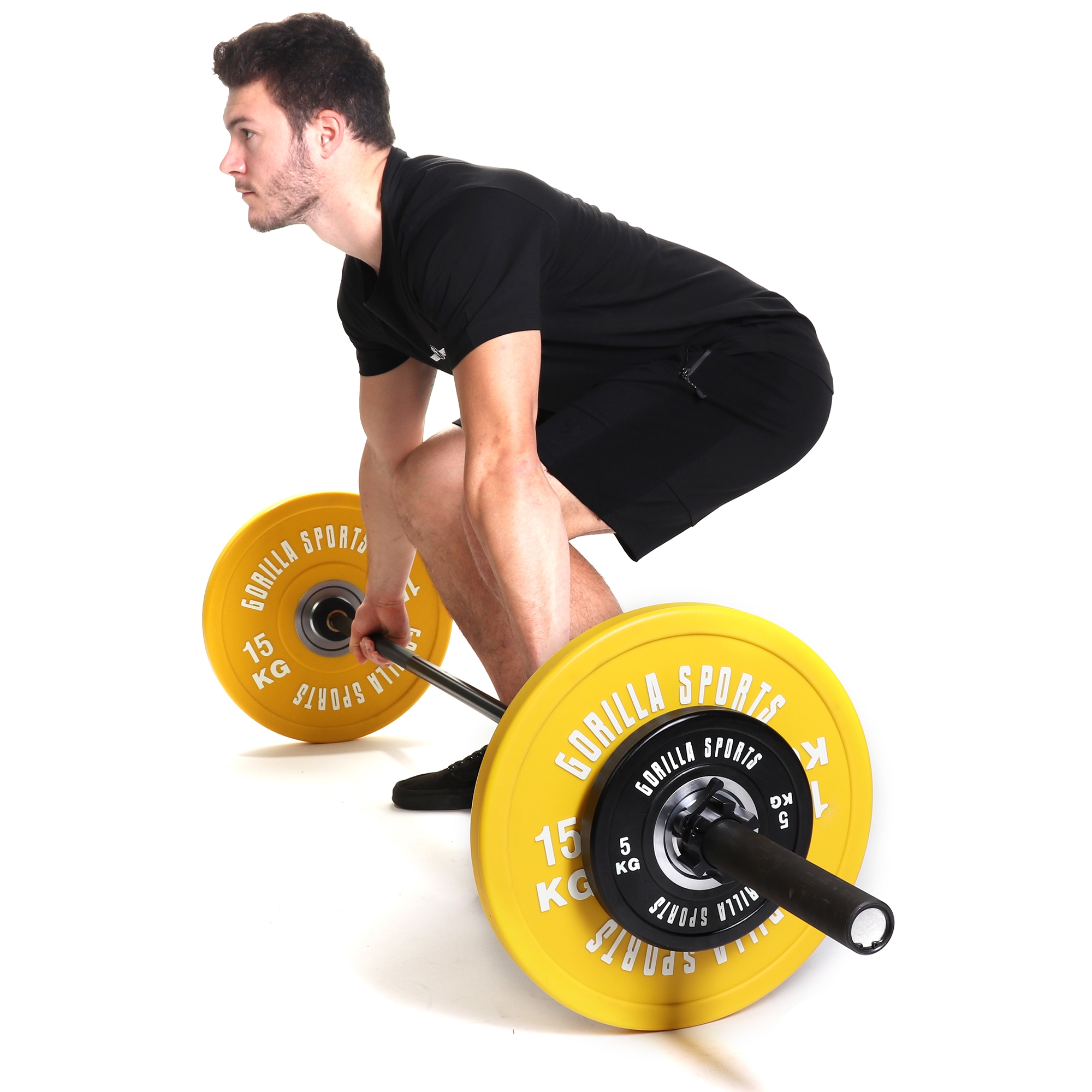 GORILLA SPORTS® Bumper Plates Olympia 50mm Gummi Hantelscheiben  Gewichtsscheiben